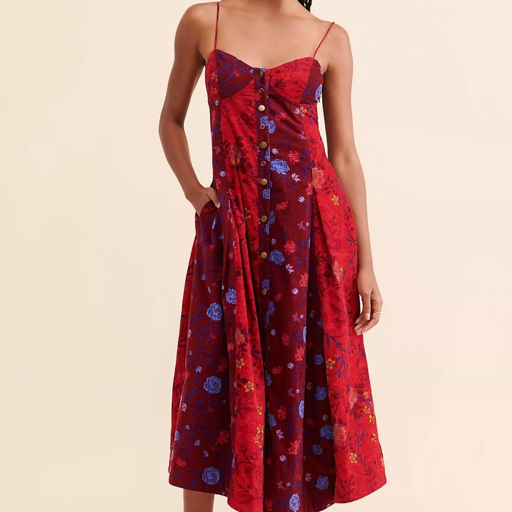 Free People Gail Midi Dress - Picture 2 of 7